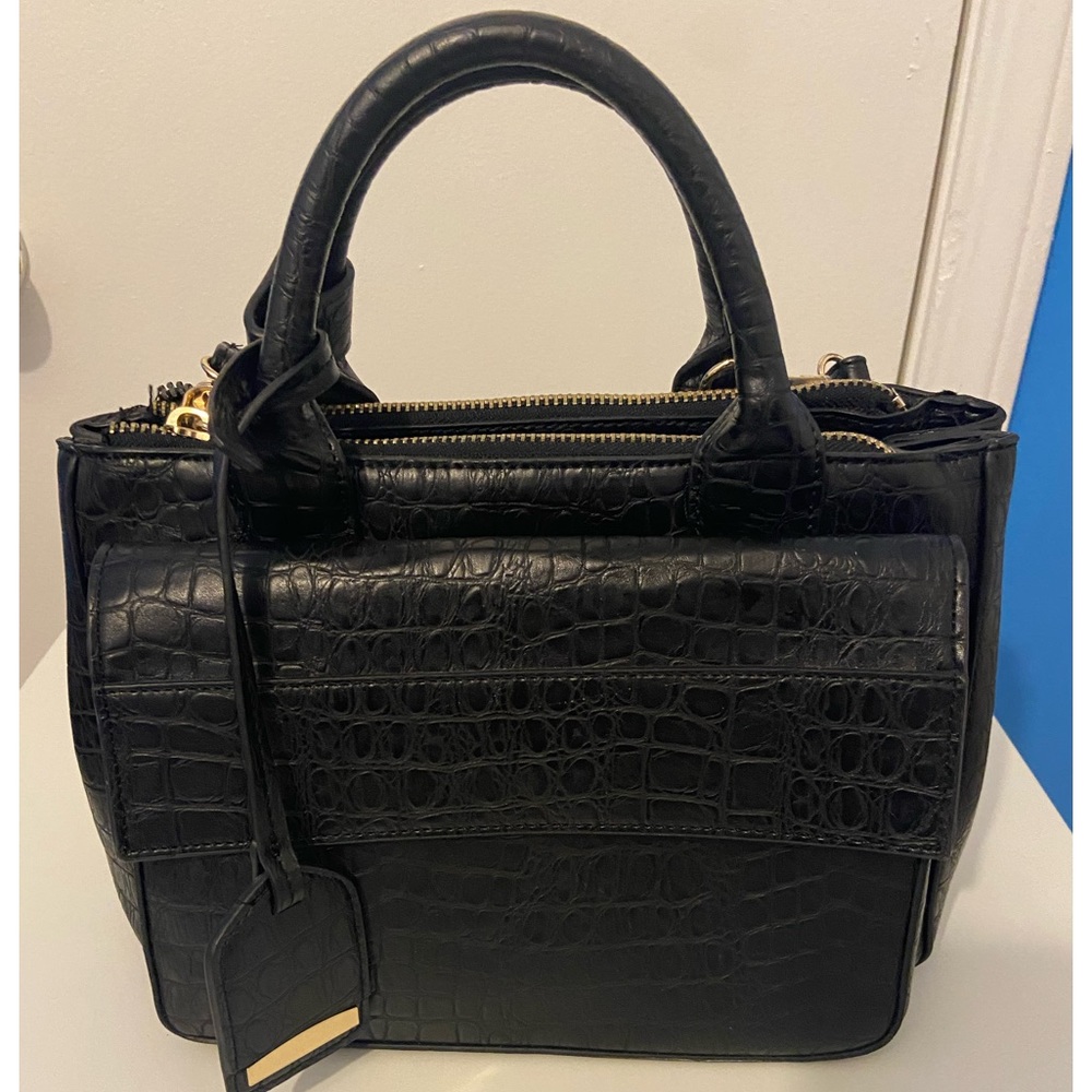 Zara Mini City Bag Croc Pattern